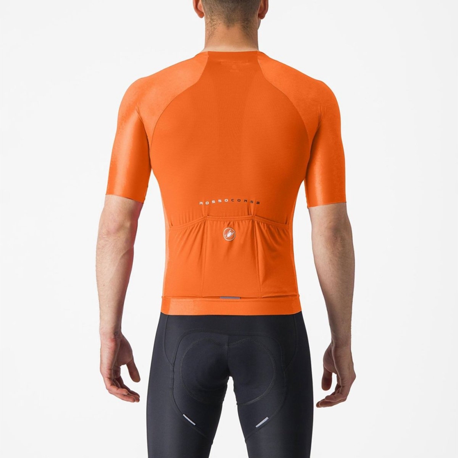 Castelli AERO RACE 7.0 Jersey Herre Orange | ABOHJMC-79