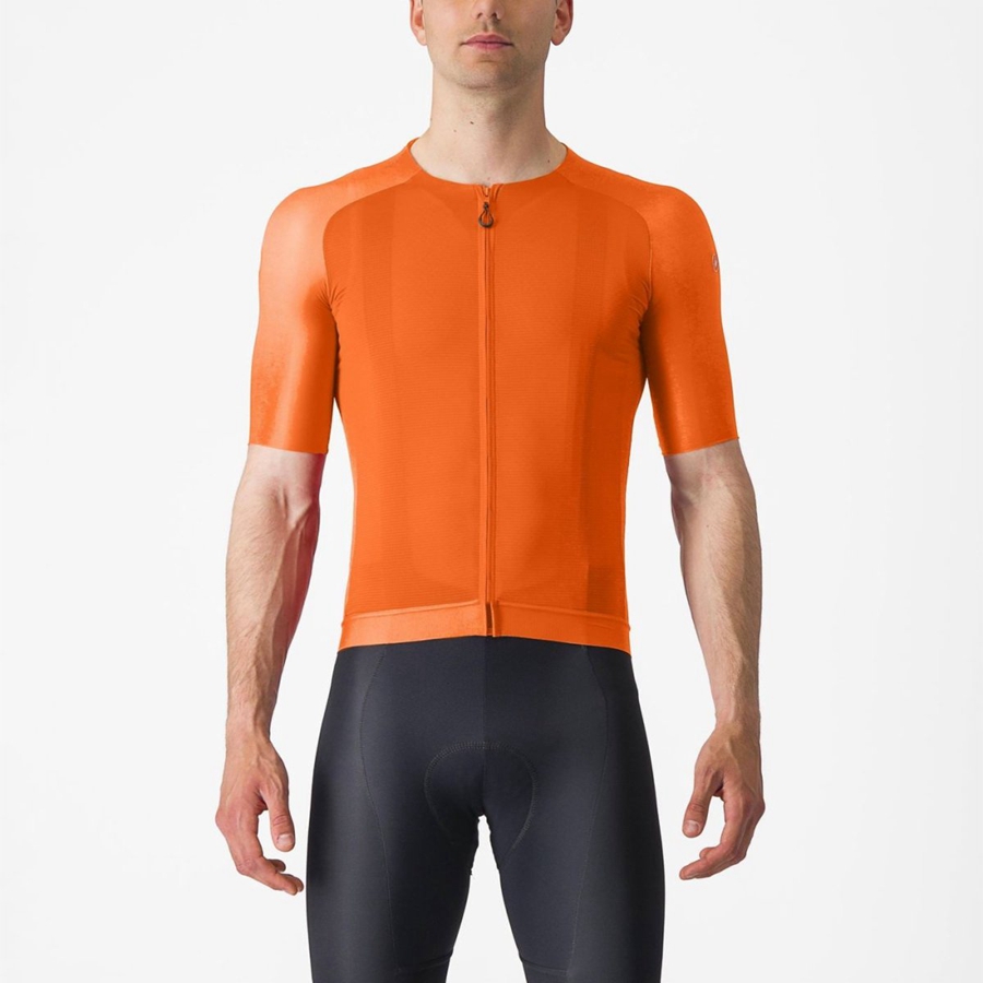 Castelli AERO RACE 7.0 Jersey Herre Orange | ABOHJMC-79