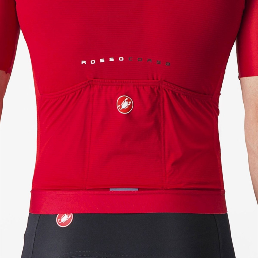 Castelli AERO RACE 7.0 Jersey Herre Rød | GRIDXEW-29