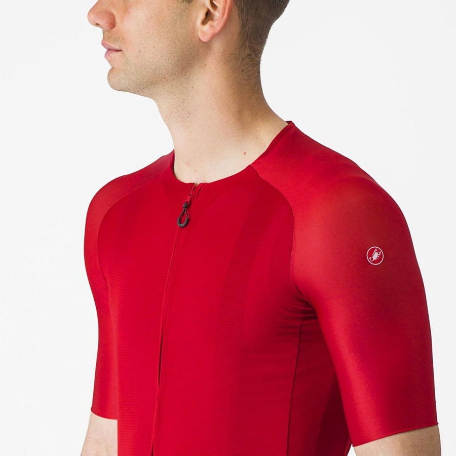 Castelli AERO RACE 7.0 Jersey Herre Rød | GRIDXEW-29