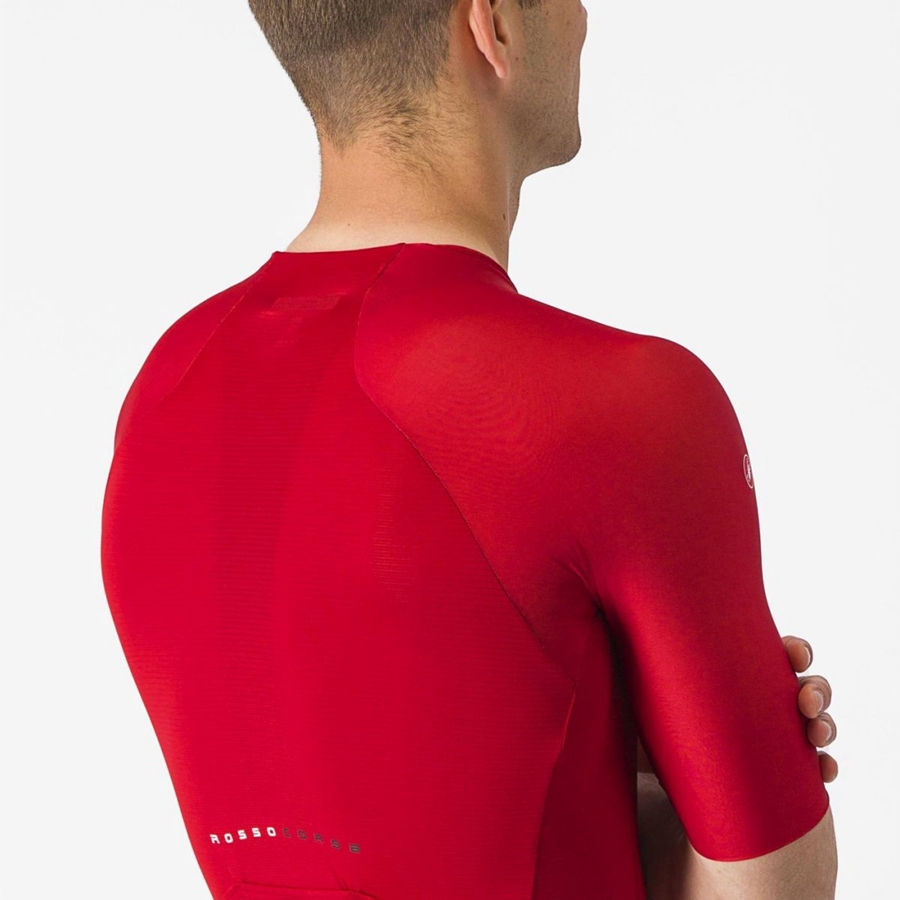 Castelli AERO RACE 7.0 Jersey Herre Rød | GRIDXEW-29