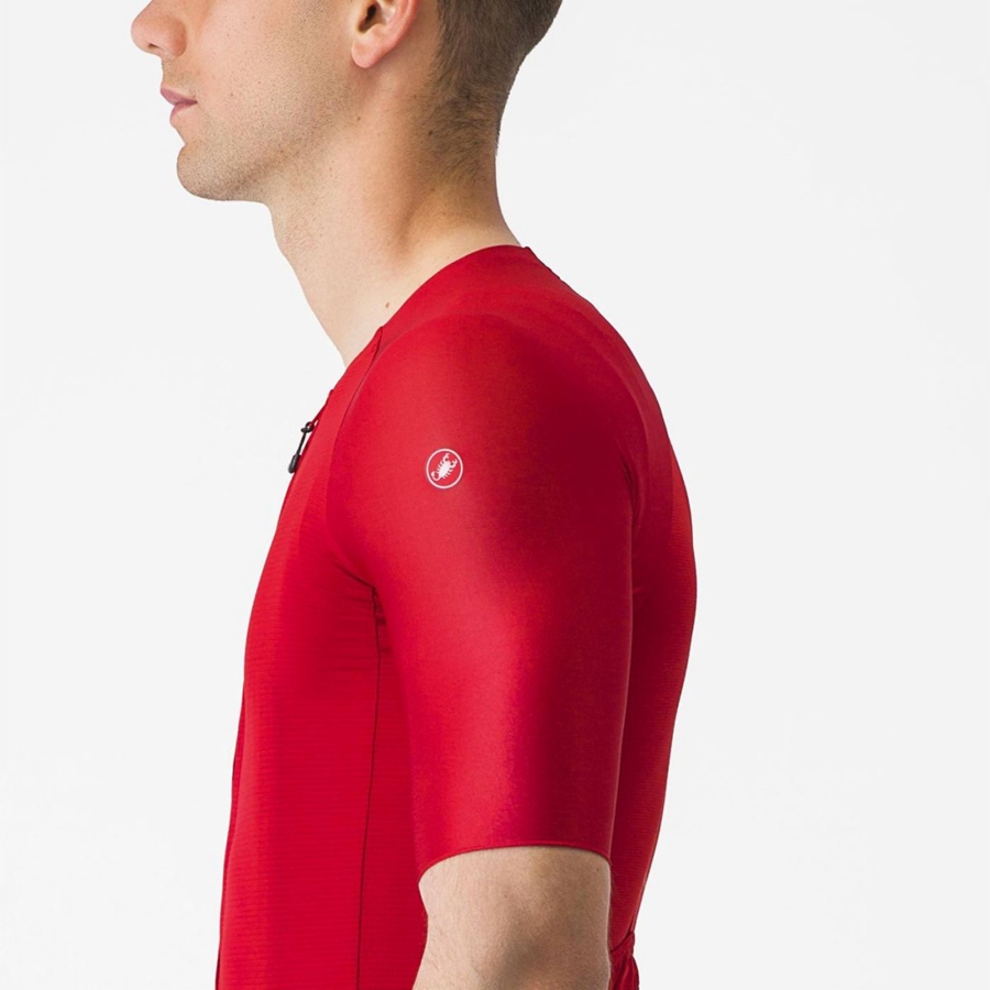 Castelli AERO RACE 7.0 Jersey Herre Rød | GRIDXEW-29