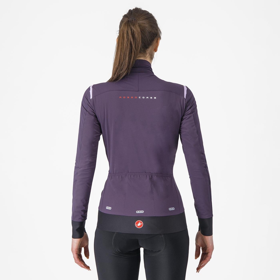 Castelli ALPHA FLIGHT ROS W Jakker Dame Lilla | NLFPAGZ-86