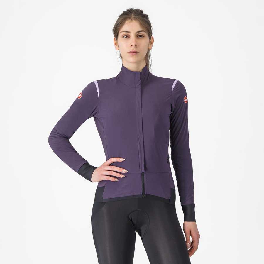 Castelli ALPHA FLIGHT ROS W Jakker Dame Lilla | NLFPAGZ-86