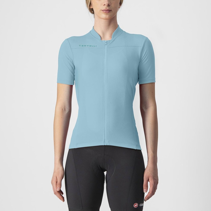 Castelli ANIMA 3 Jersey Dame Blå | MHGCFUE-23