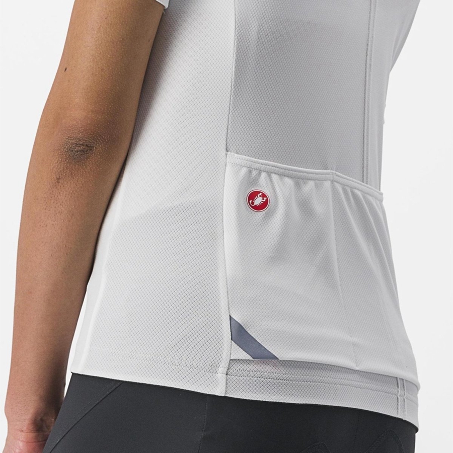 Castelli ANIMA 4 Jersey Dame Hvide | ZHDEXLQ-05