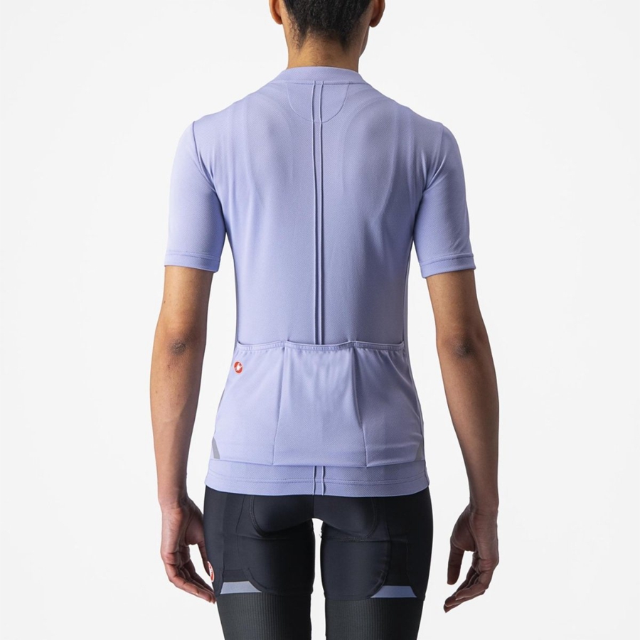 Castelli ANIMA 4 Jersey Dame Lilla Hvide | GKBSWAJ-71