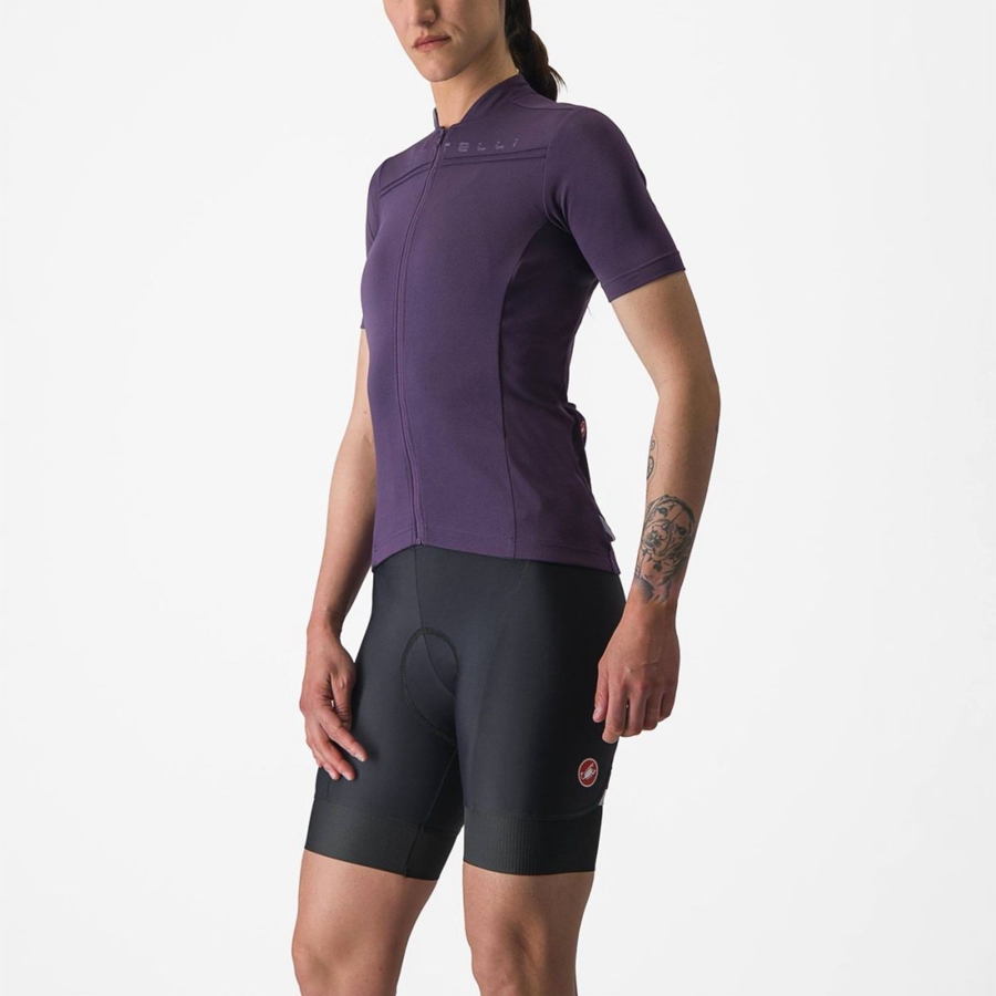 Castelli ANIMA 4 Jersey Dame Lilla | AQXFDOM-84