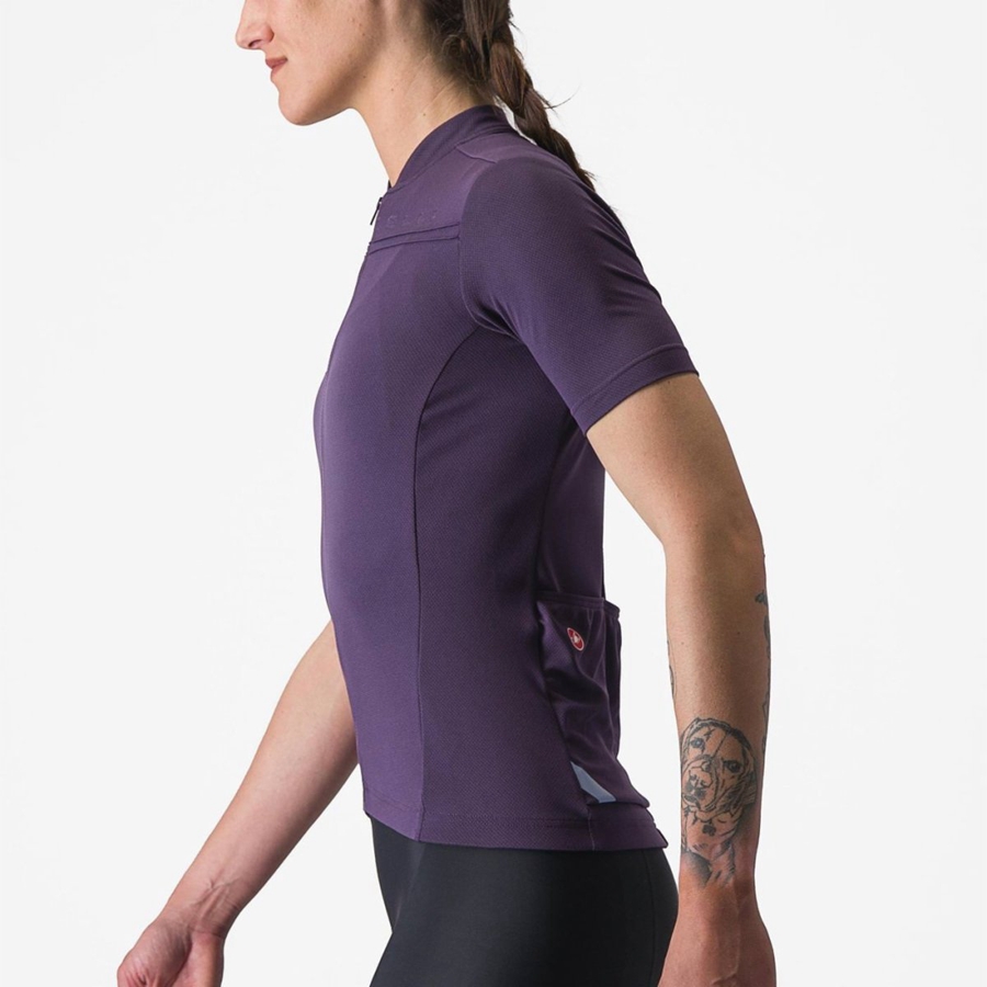 Castelli ANIMA 4 Jersey Dame Lilla | AQXFDOM-84