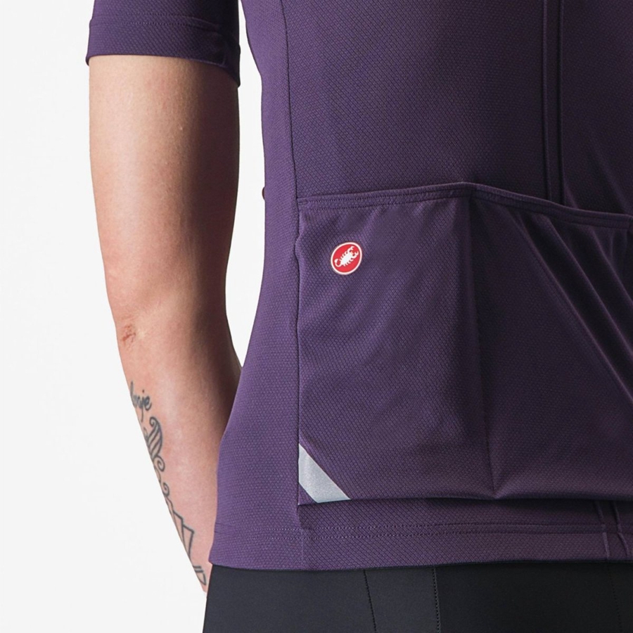 Castelli ANIMA 4 Jersey Dame Lilla | AQXFDOM-84