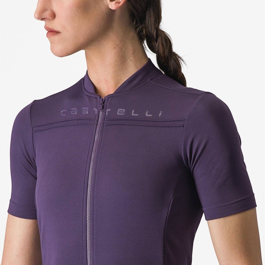 Castelli ANIMA 4 Jersey Dame Lilla | AQXFDOM-84