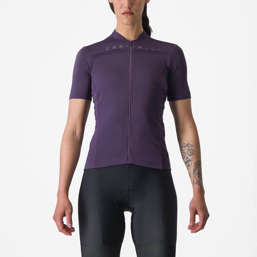 Castelli ANIMA 4 Jersey Dame Lilla | AQXFDOM-84