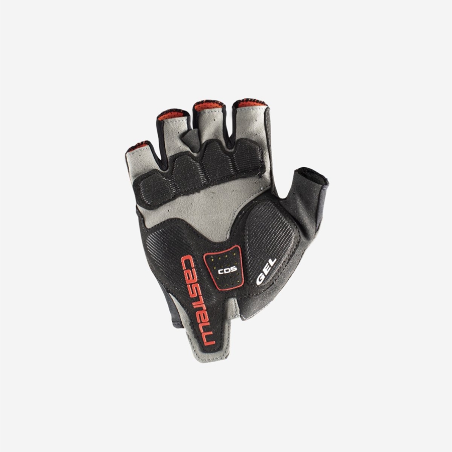 Castelli ARENBERG GEL 2 Handsker Herre Rød Sort | QXVPDFB-49