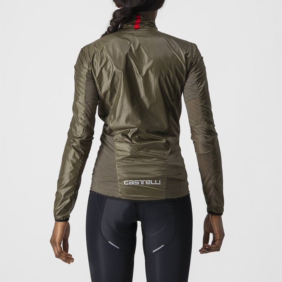 Castelli ARIA SHELL W Beskyttelse Dame Brune | JKWQMRA-80