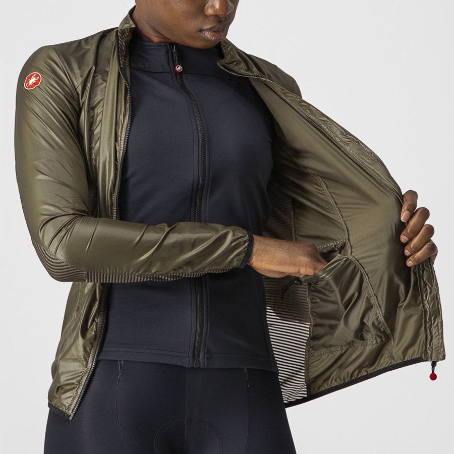 Castelli ARIA SHELL W Beskyttelse Dame Brune | JKWQMRA-80