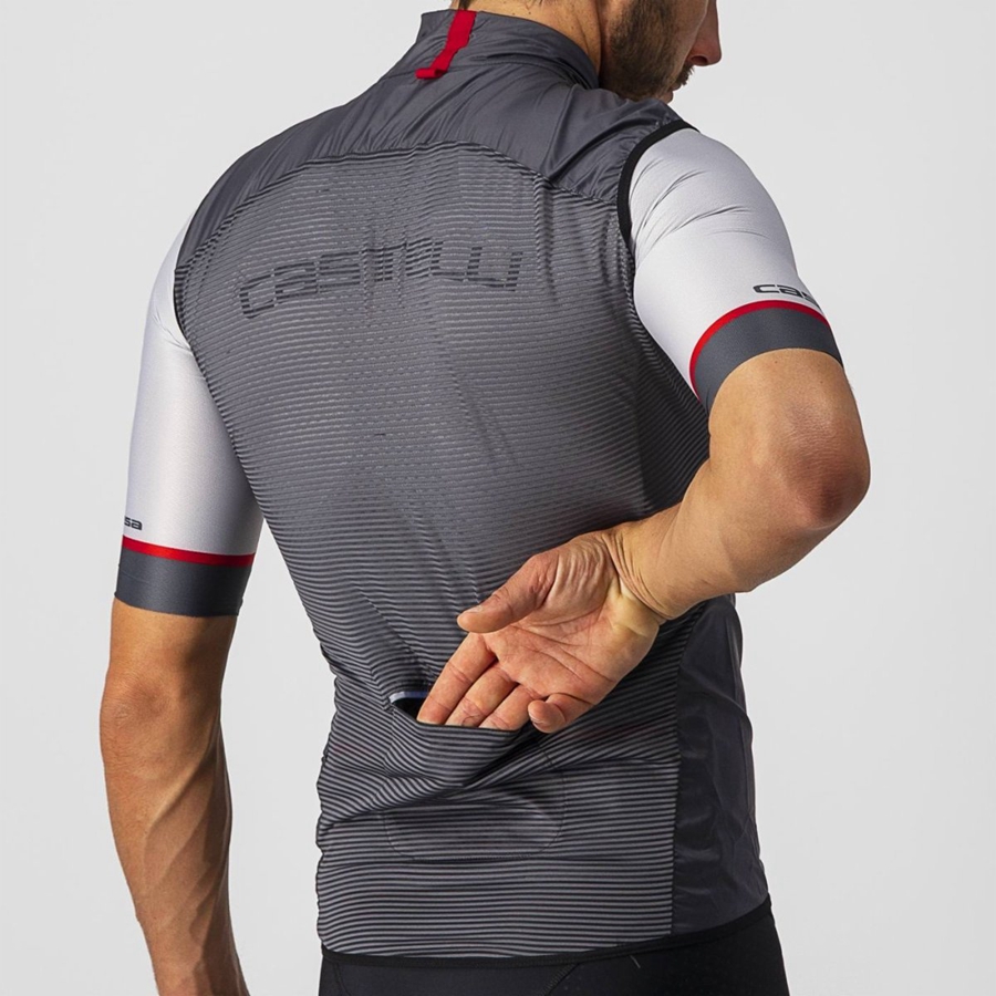 Castelli ARIA Vest Herre Mørkegrå | QUTGCOI-38