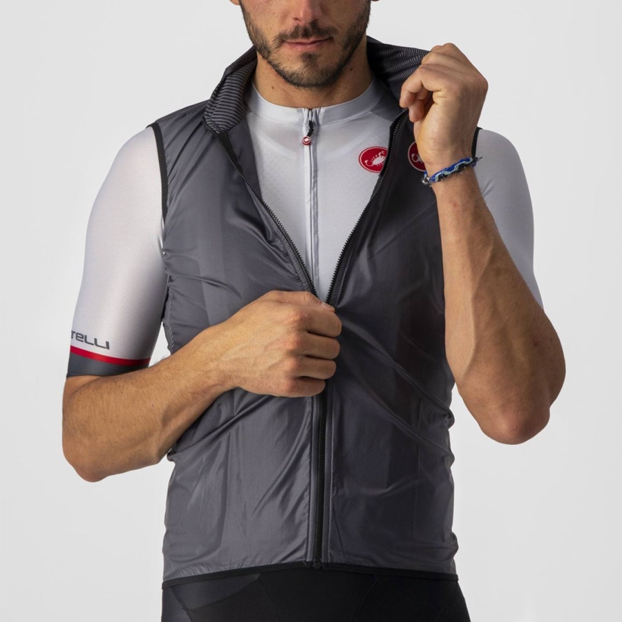 Castelli ARIA Vest Herre Mørkegrå | QUTGCOI-38