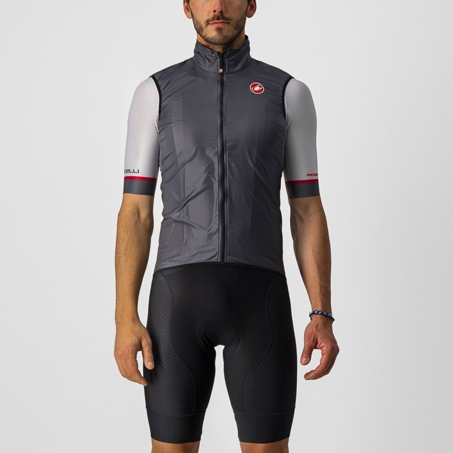 Castelli ARIA Vest Herre Mørkegrå | QUTGCOI-38