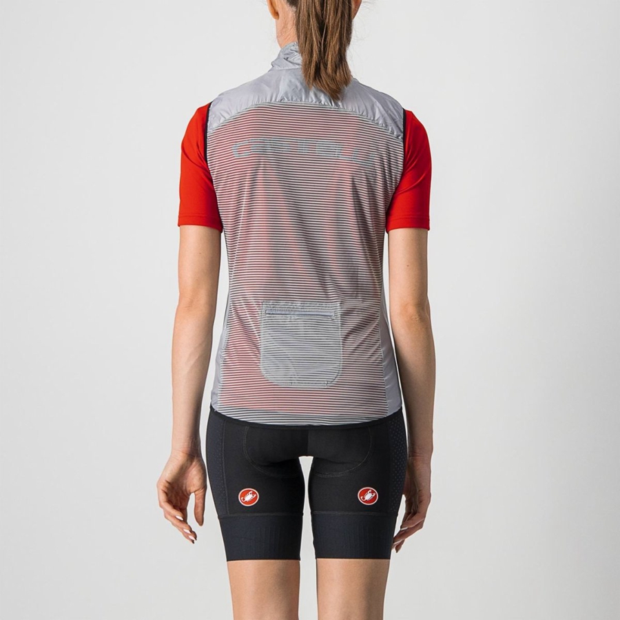 Castelli ARIA W Vest Dame Sølv Grå | GNAXWHP-08