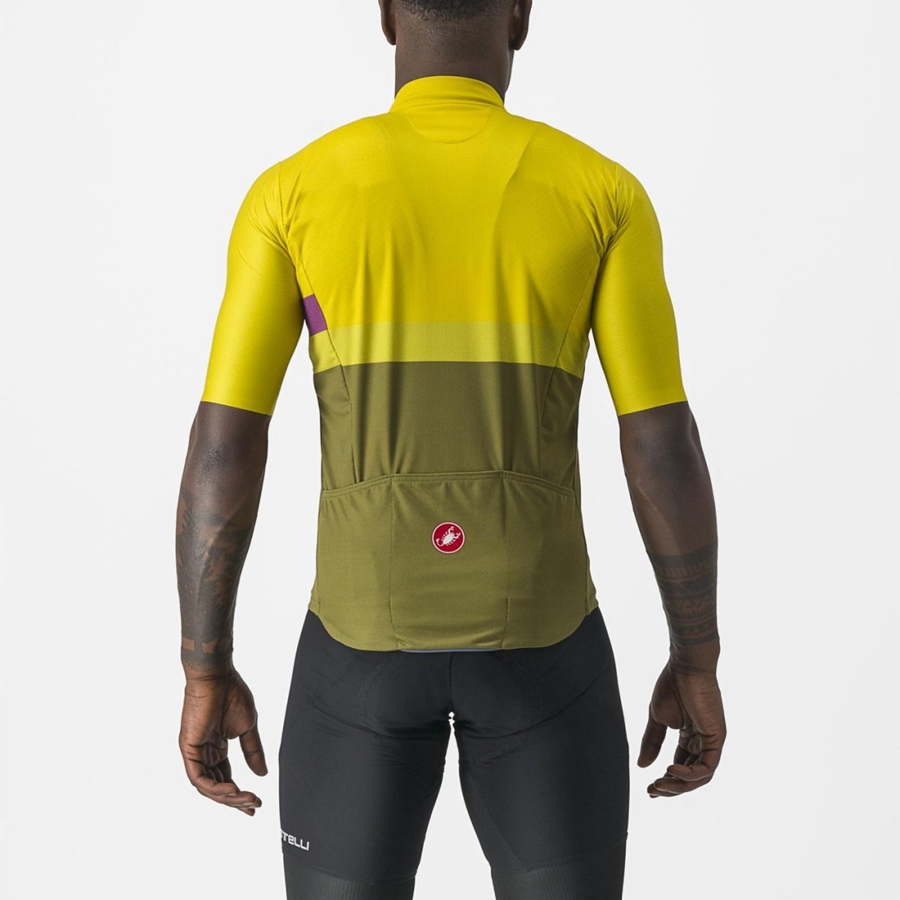 Castelli A BLOCCO Jersey Herre Grøn | ZDBIXSU-63