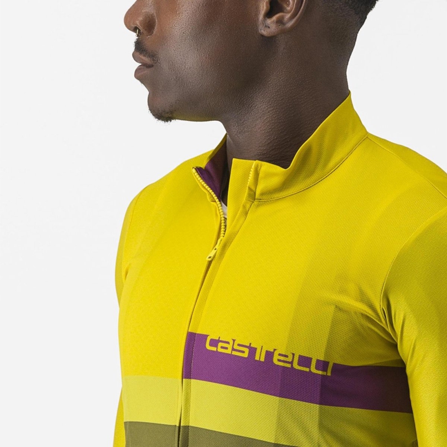 Castelli A BLOCCO Jersey Herre Grøn | ZDBIXSU-63