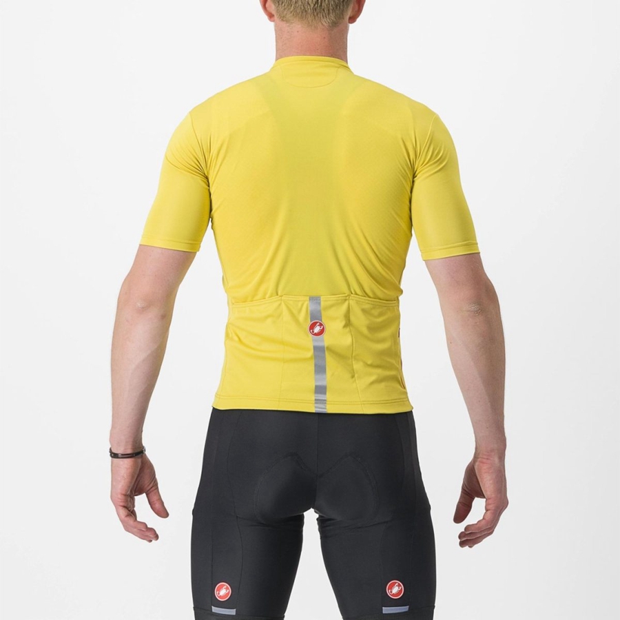 Castelli CLASSIFICA Jersey Herre Gul | UCOKMVD-73