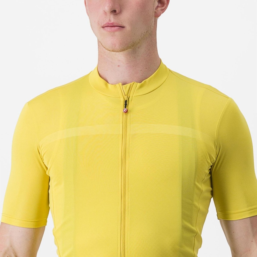 Castelli CLASSIFICA Jersey Herre Gul | UCOKMVD-73