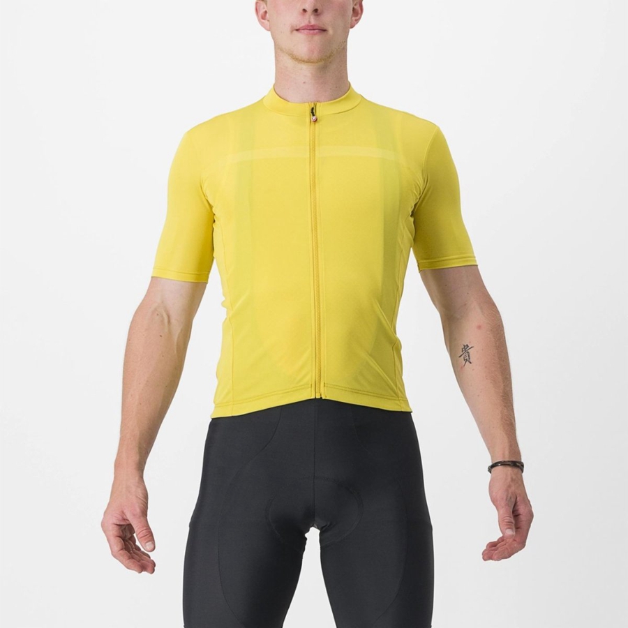 Castelli CLASSIFICA Jersey Herre Gul | UCOKMVD-73