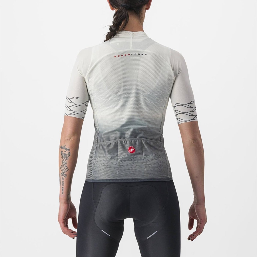 Castelli CLIMBER'S 2.0 W Jersey Dame Hvide Olivengrøn | CRPFOVT-56