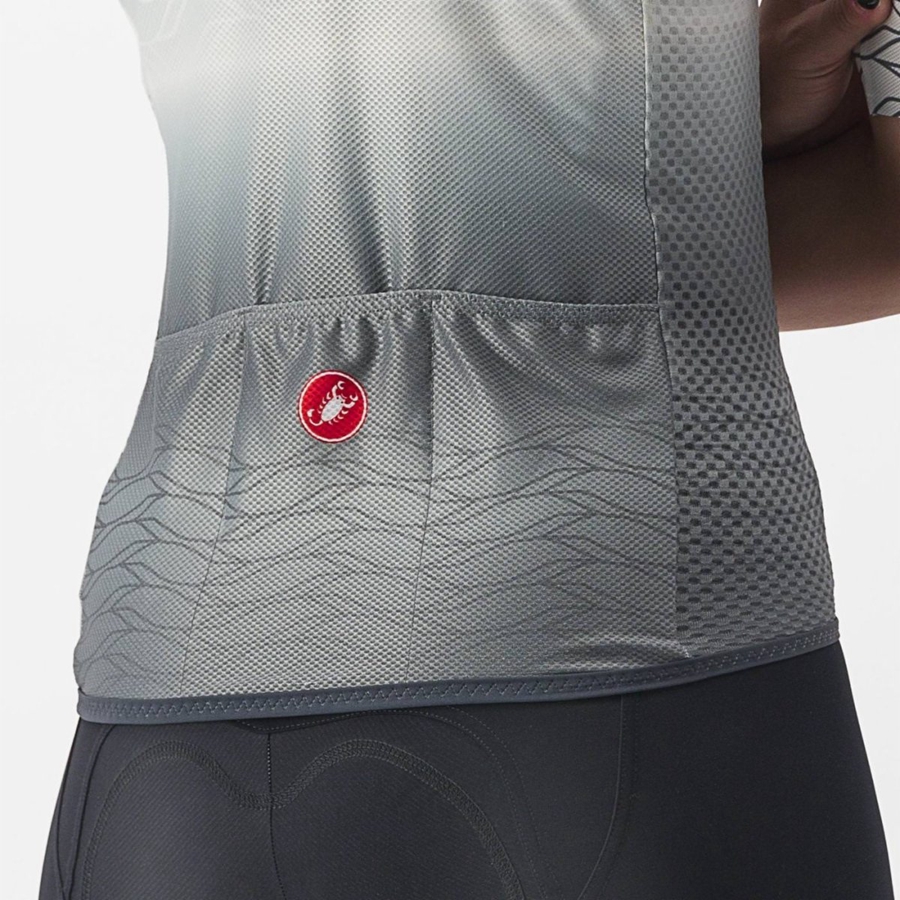 Castelli CLIMBER'S 2.0 W Jersey Dame Hvide Olivengrøn | CRPFOVT-56