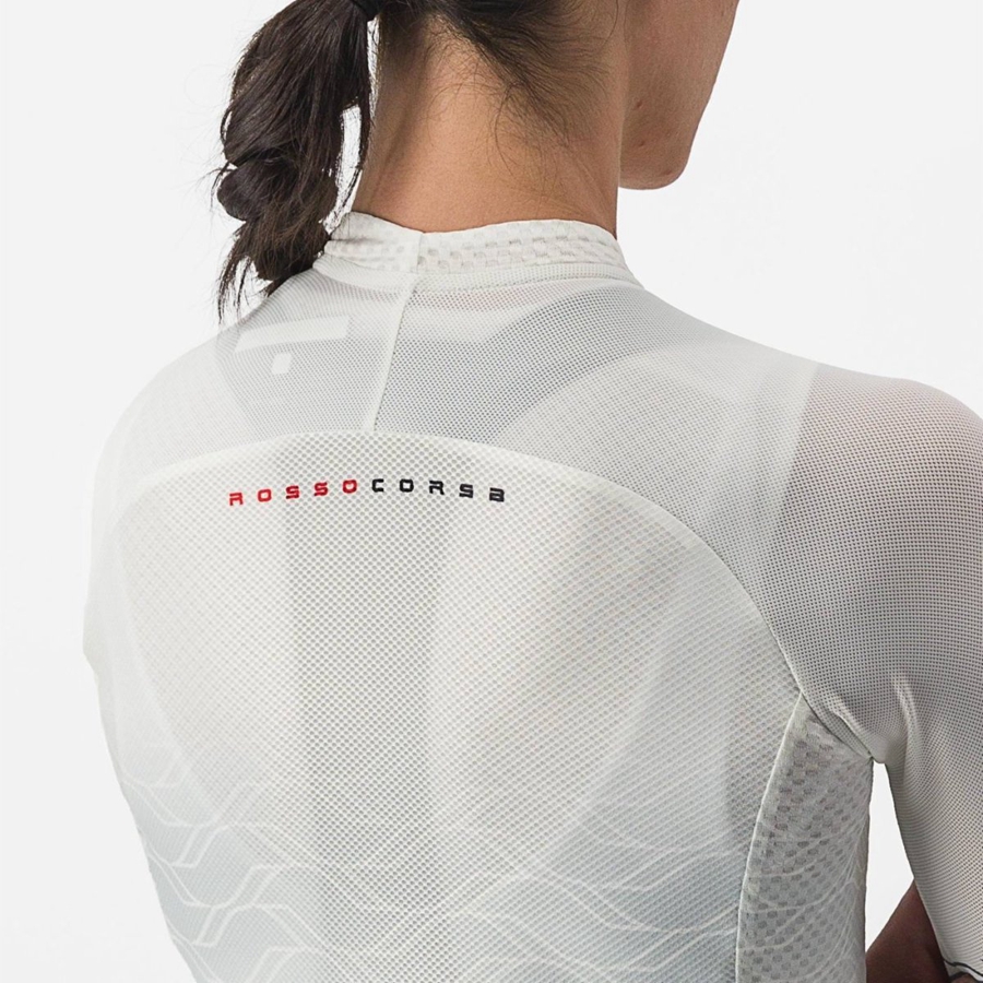 Castelli CLIMBER'S 2.0 W Jersey Dame Hvide Olivengrøn | CRPFOVT-56