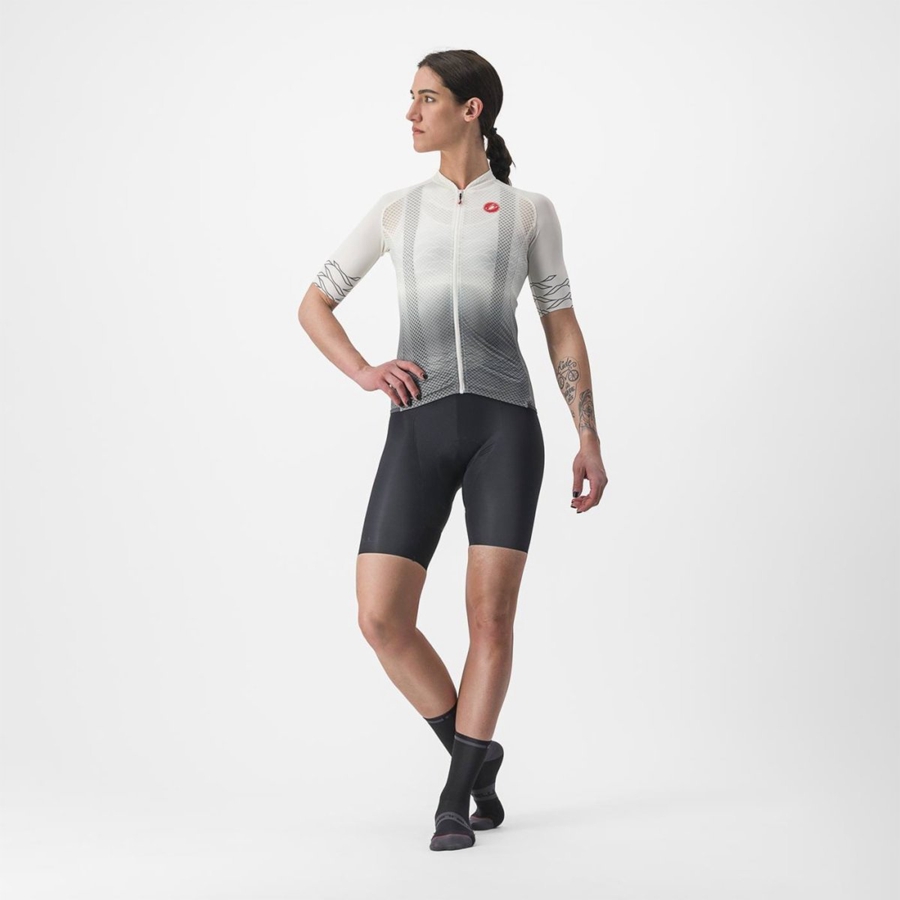 Castelli CLIMBER'S 2.0 W Jersey Dame Hvide Olivengrøn | CRPFOVT-56