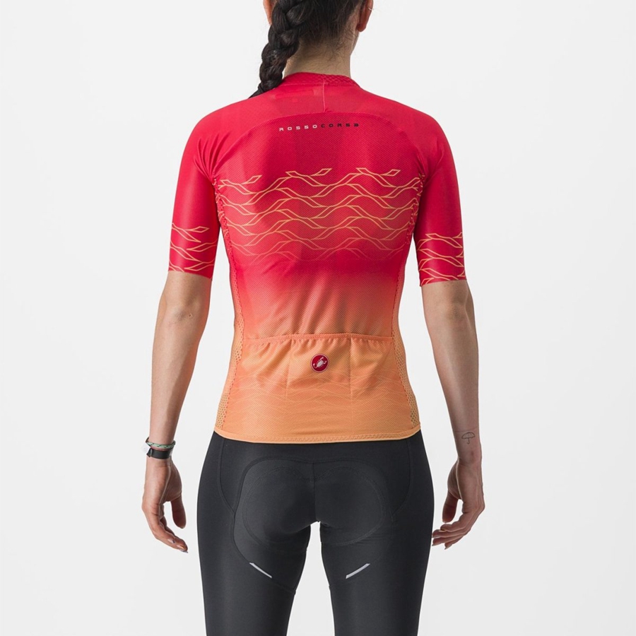 Castelli CLIMBER'S 2.0 W Jersey Dame Orange | VCOKMPX-64