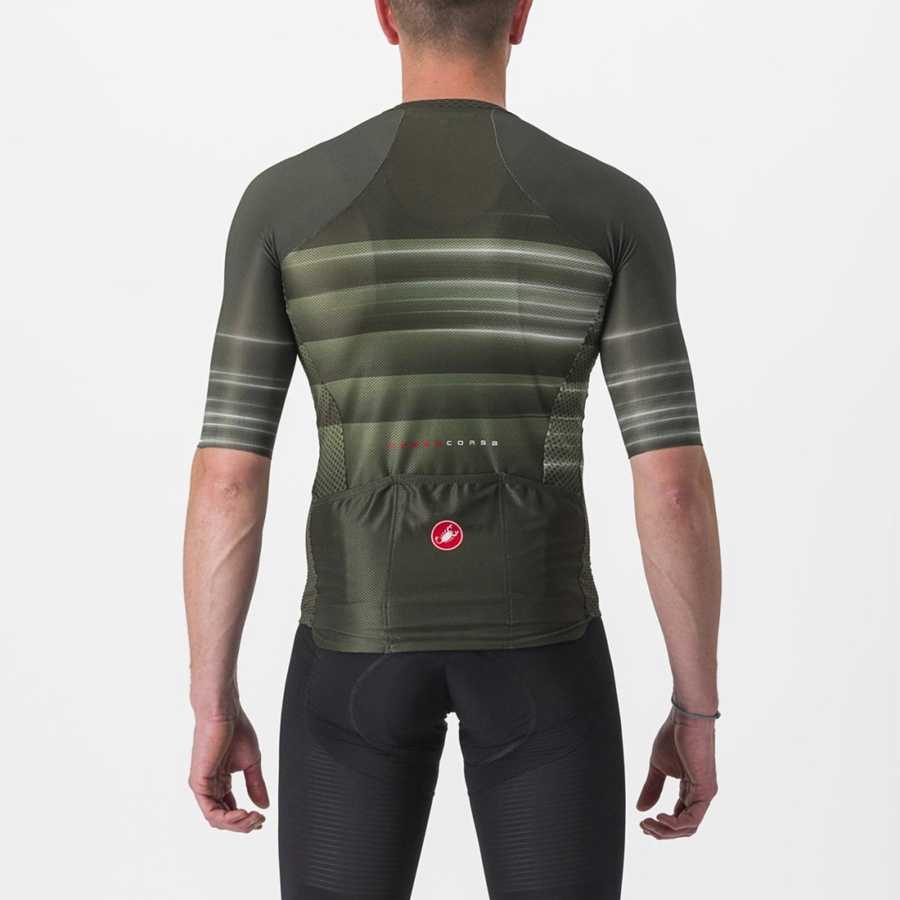 Castelli CLIMBER'S 3.0 SL2 Jersey Herre Dyb Grøn | LSCJXFG-76