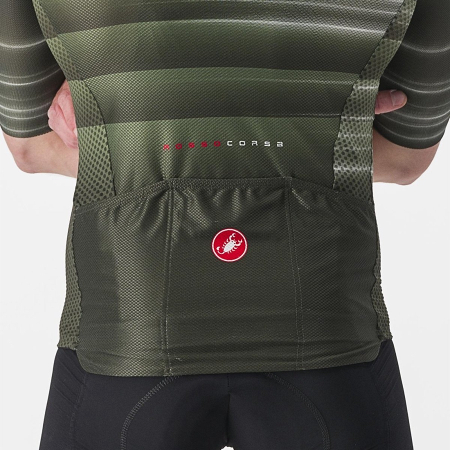 Castelli CLIMBER'S 3.0 SL2 Jersey Herre Dyb Grøn | LSCJXFG-76