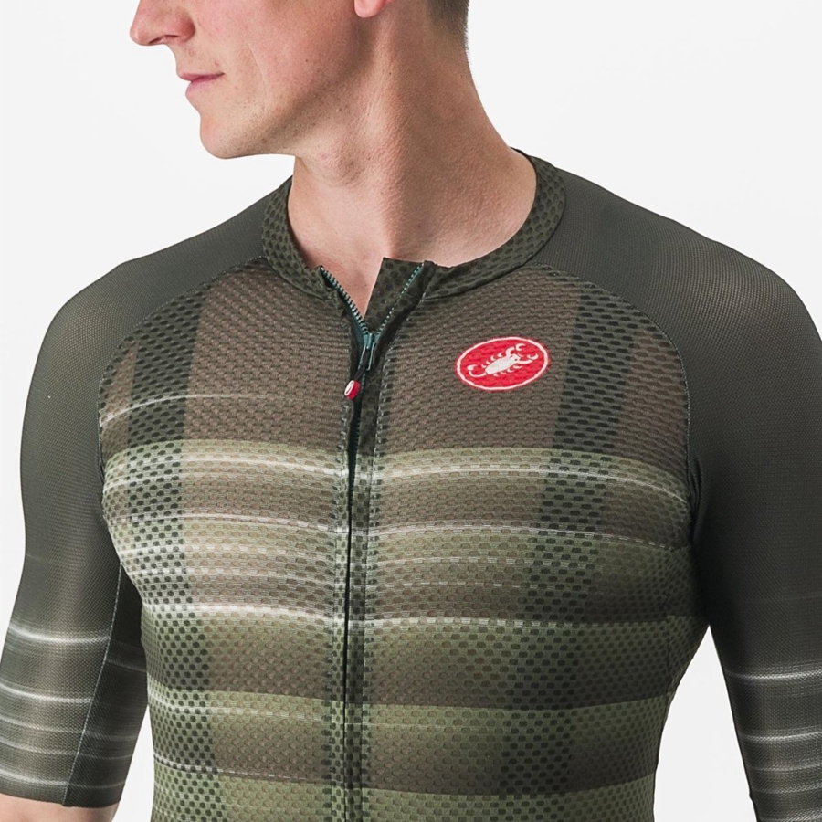 Castelli CLIMBER'S 3.0 SL2 Jersey Herre Dyb Grøn | LSCJXFG-76