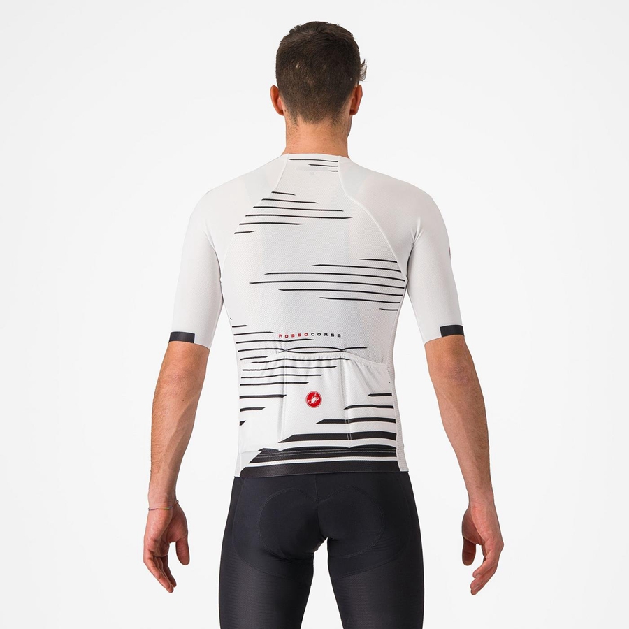 Castelli CLIMBER'S 4.0 Jersey Herre Hvide Sort | UHJFKQW-06