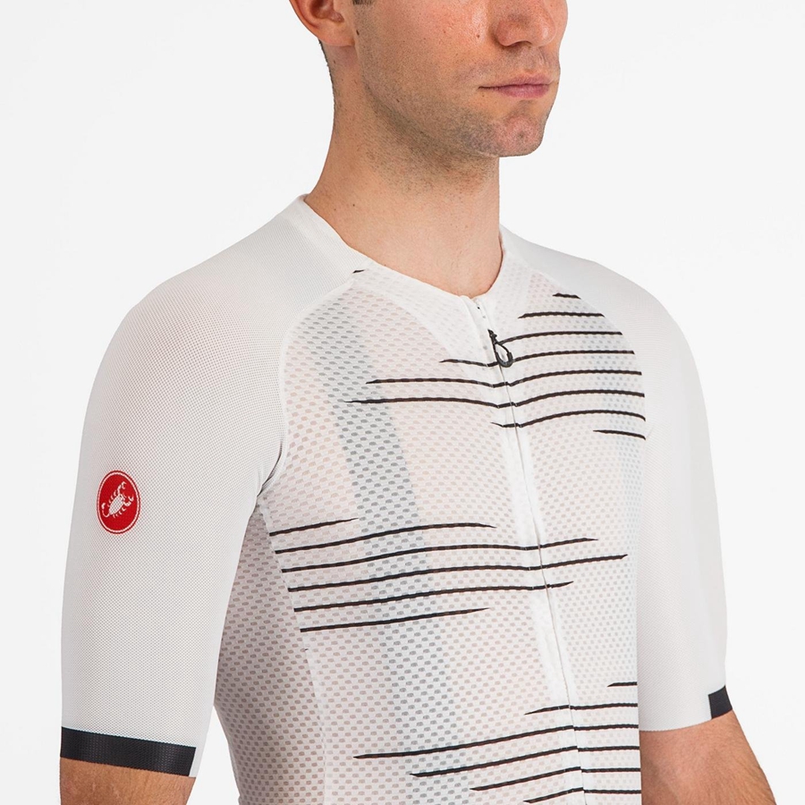 Castelli CLIMBER'S 4.0 Jersey Herre Hvide Sort | UHJFKQW-06