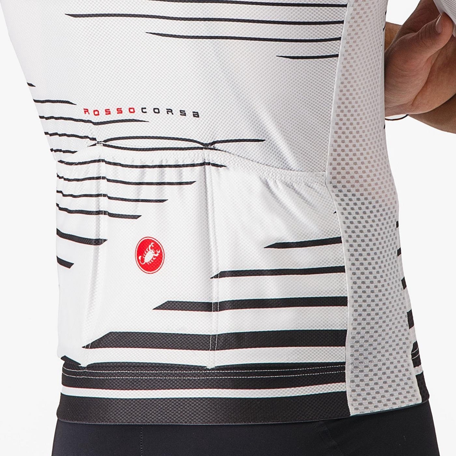 Castelli CLIMBER'S 4.0 Jersey Herre Hvide Sort | UHJFKQW-06