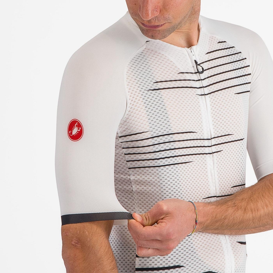 Castelli CLIMBER'S 4.0 Jersey Herre Hvide Sort | UHJFKQW-06