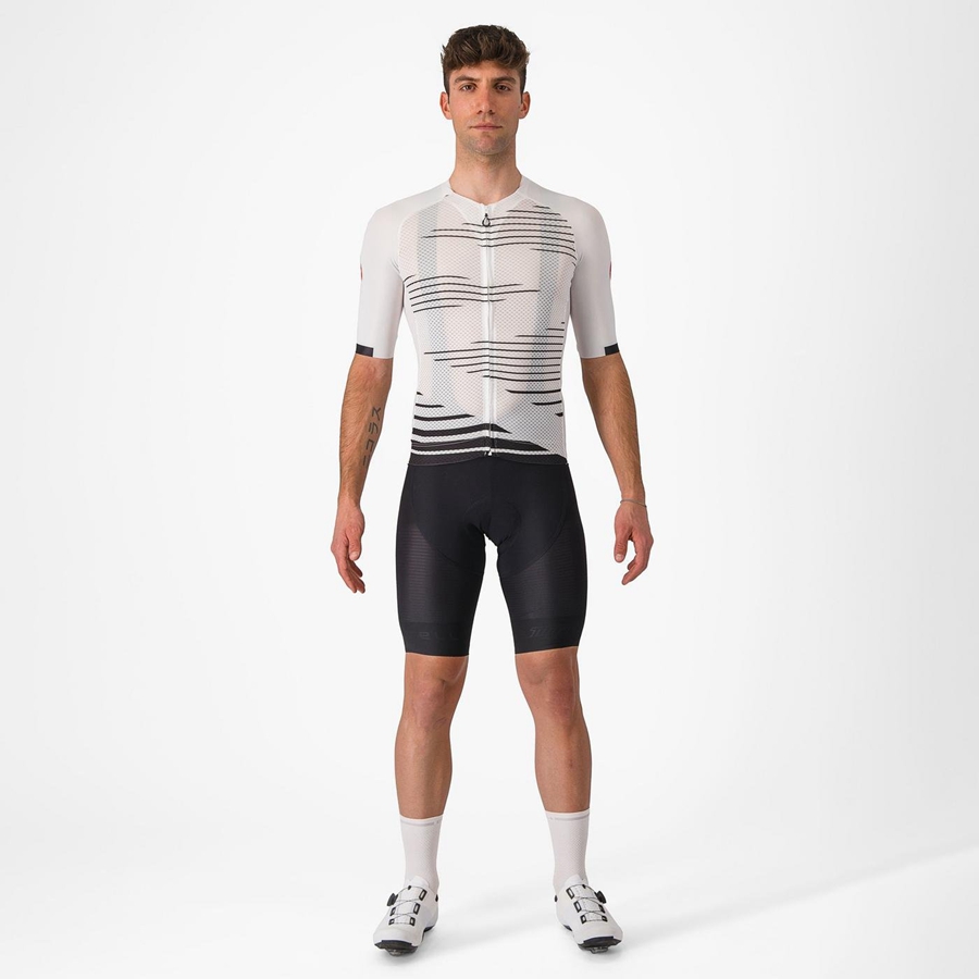 Castelli CLIMBER'S 4.0 Jersey Herre Hvide Sort | UHJFKQW-06