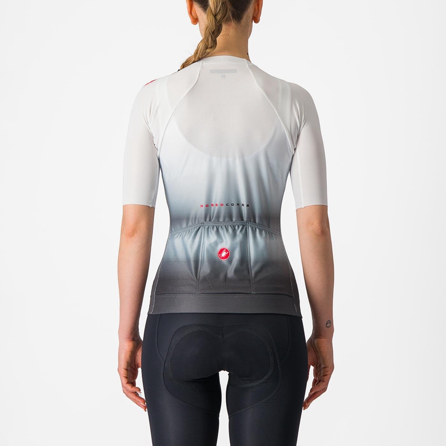 Castelli CLIMBER'S 4.0 W Jersey Dame Hvide Mørkegrå | NOBMTIF-80