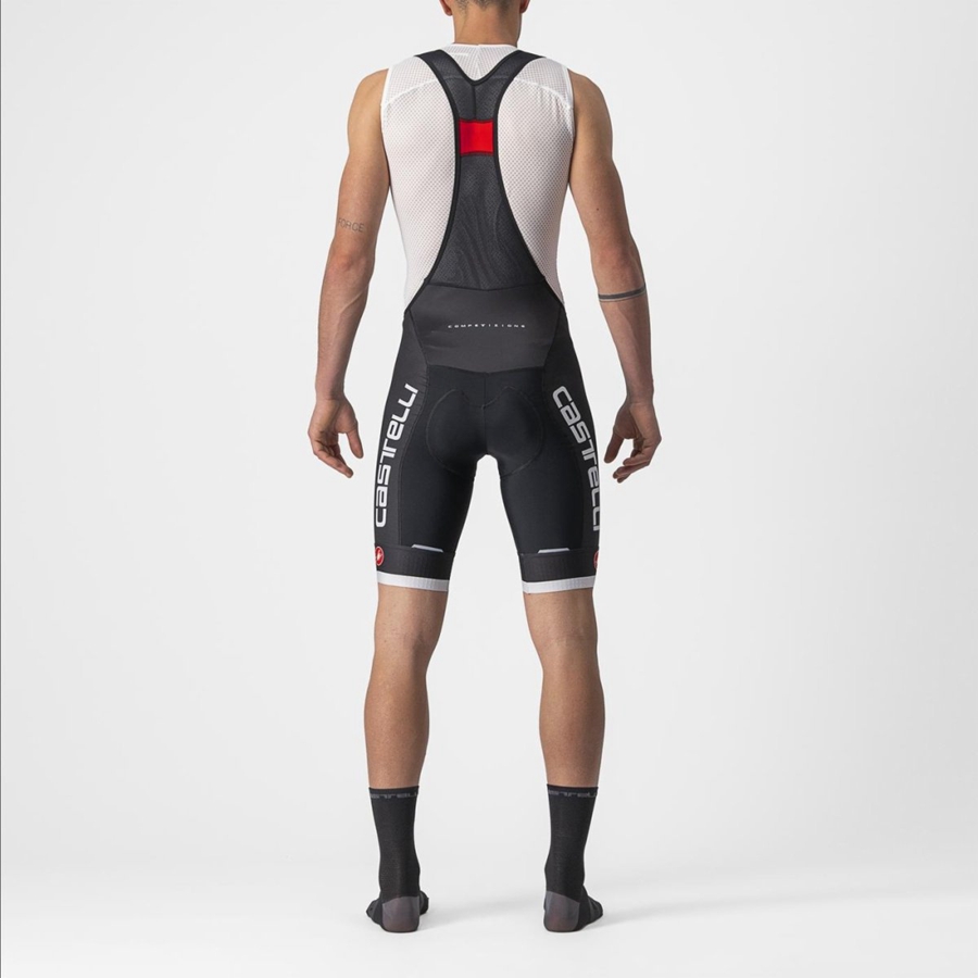 Castelli COMPETIZIONE KIT Bib Shorts Herre Sort Sølv Grå | LSUNTRJ-42