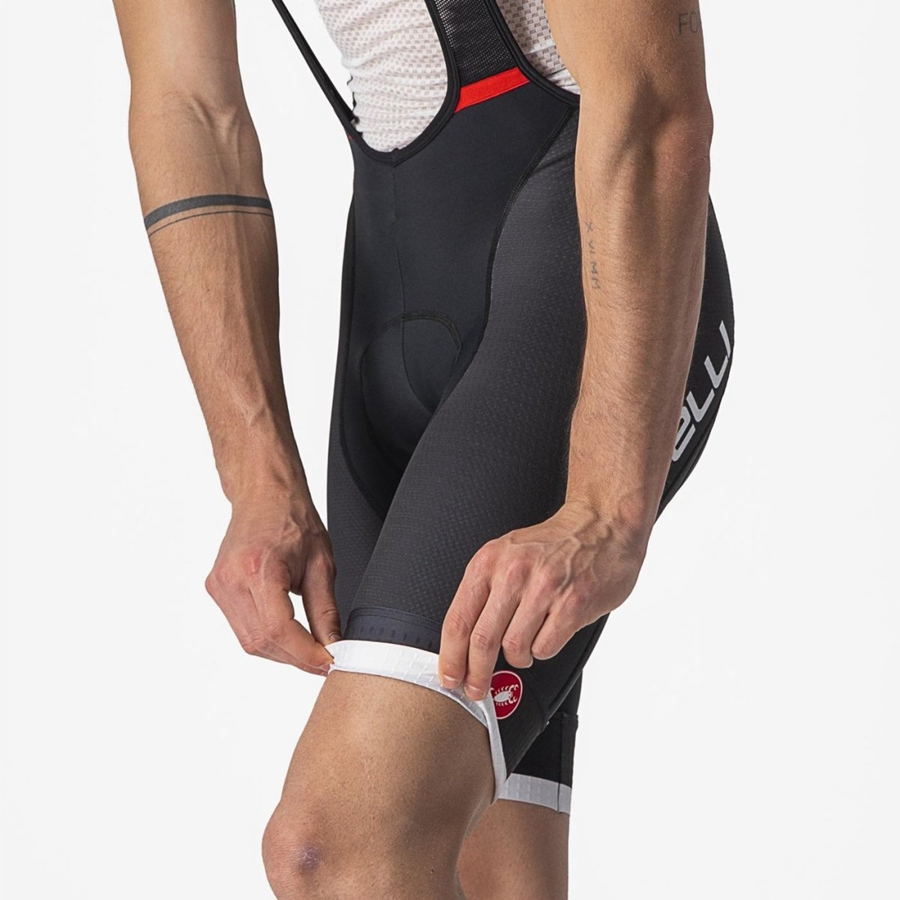 Castelli COMPETIZIONE KIT Bib Shorts Herre Sort Sølv Grå | LSUNTRJ-42