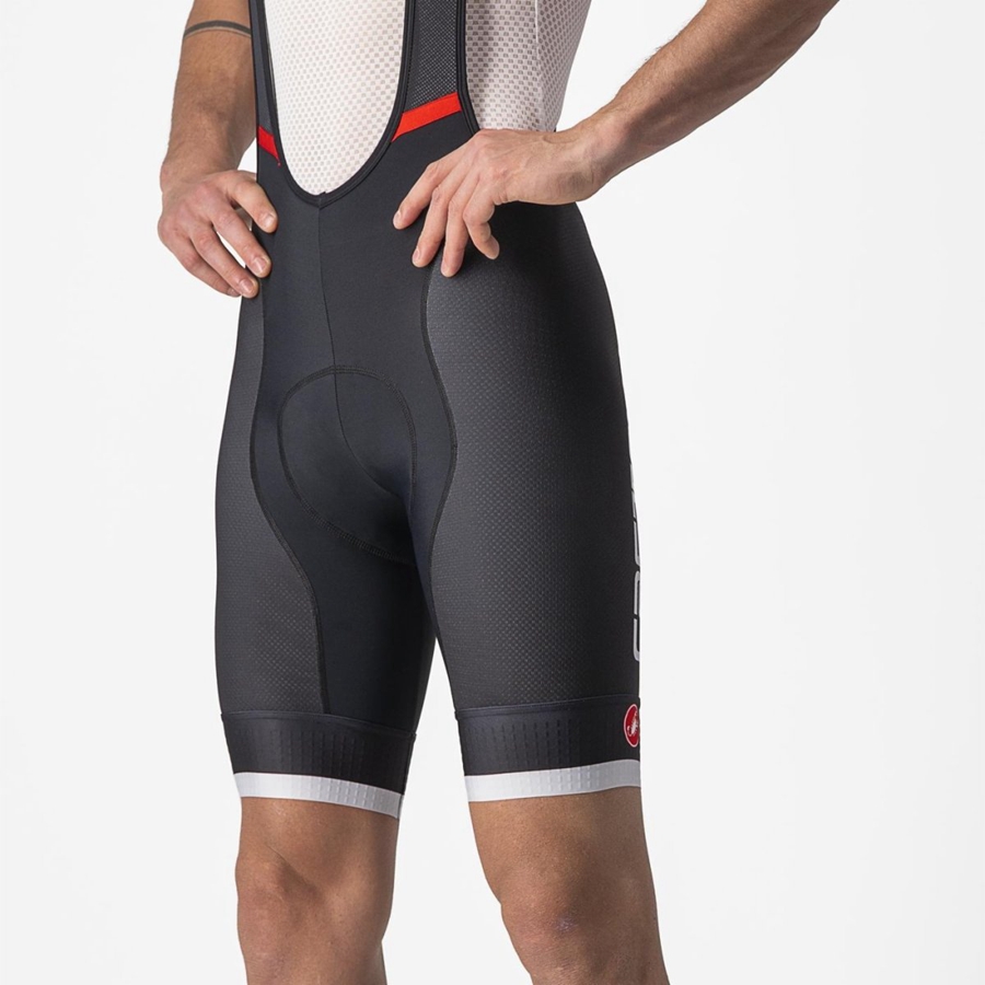 Castelli COMPETIZIONE KIT Bib Shorts Herre Sort Sølv Grå | LSUNTRJ-42