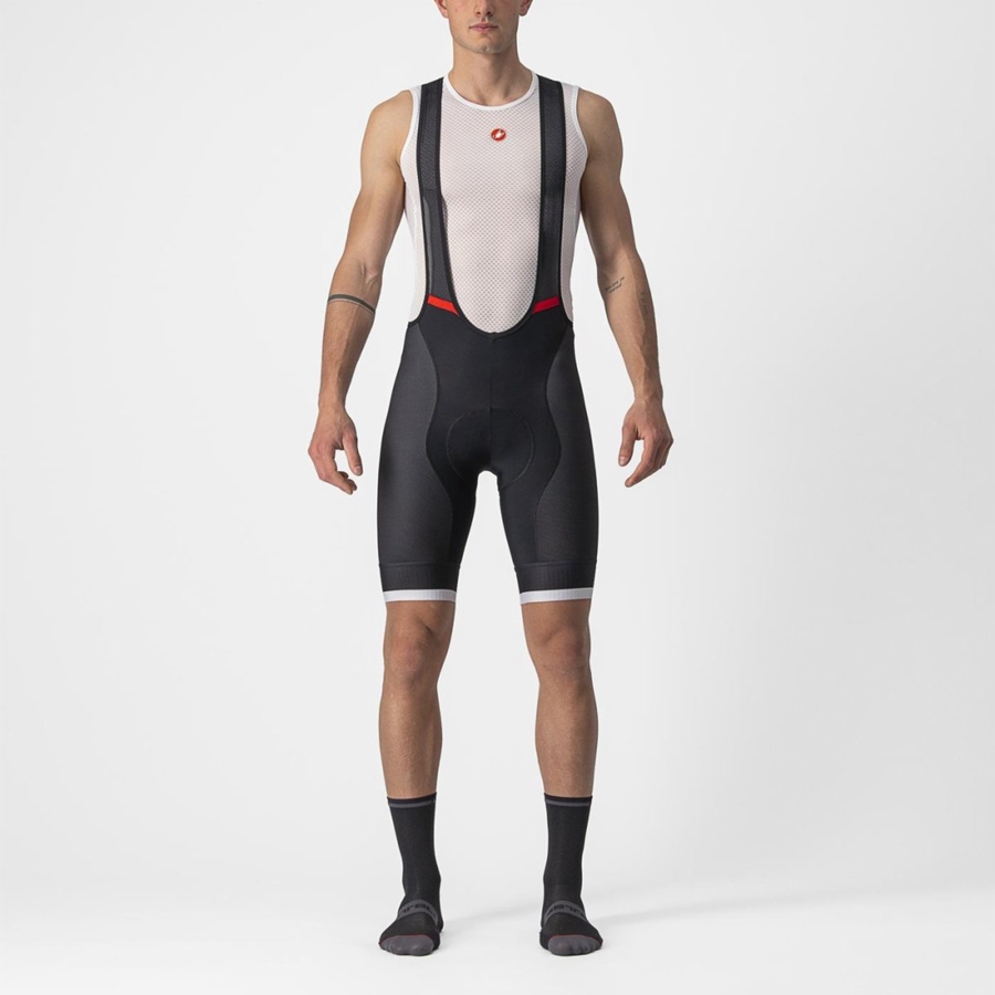 Castelli COMPETIZIONE KIT Bib Shorts Herre Sort Sølv Grå | LSUNTRJ-42