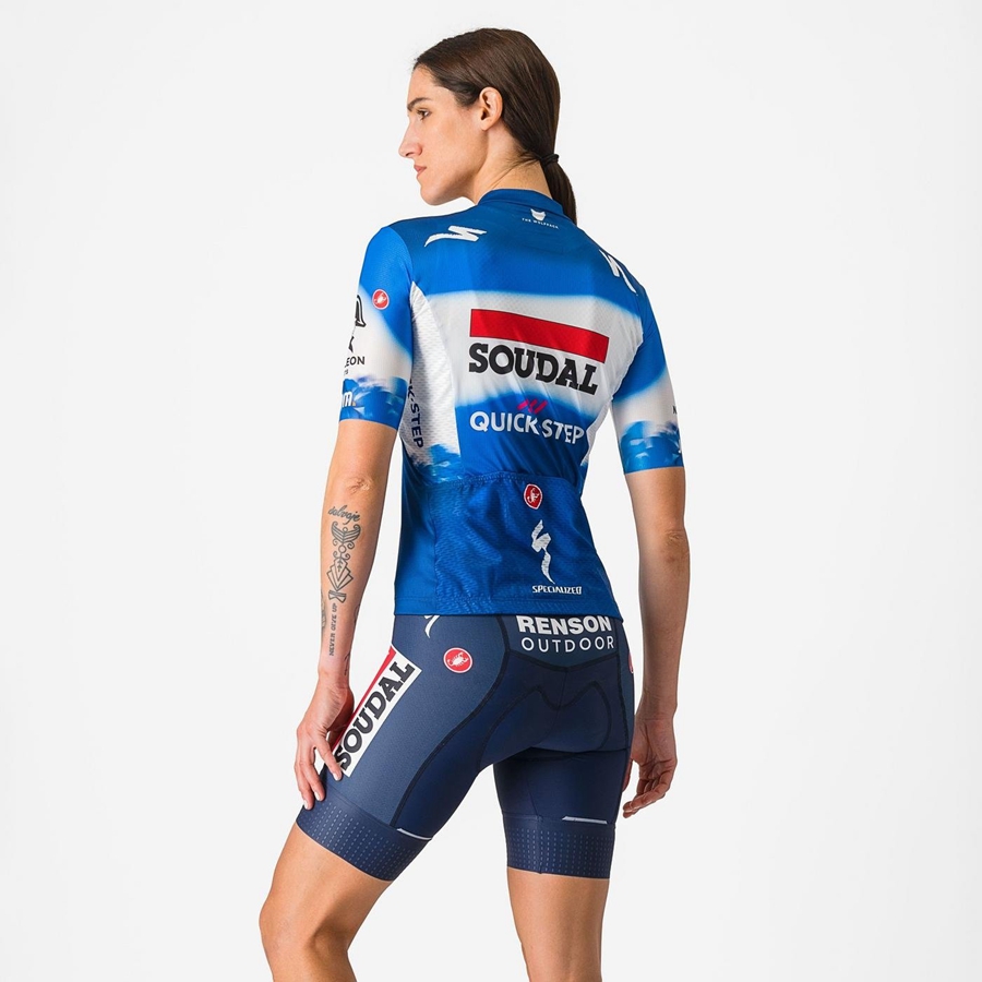 Castelli COMPETIZIONE W Shorts Dame Blå Hvide | MVNTIYR-03