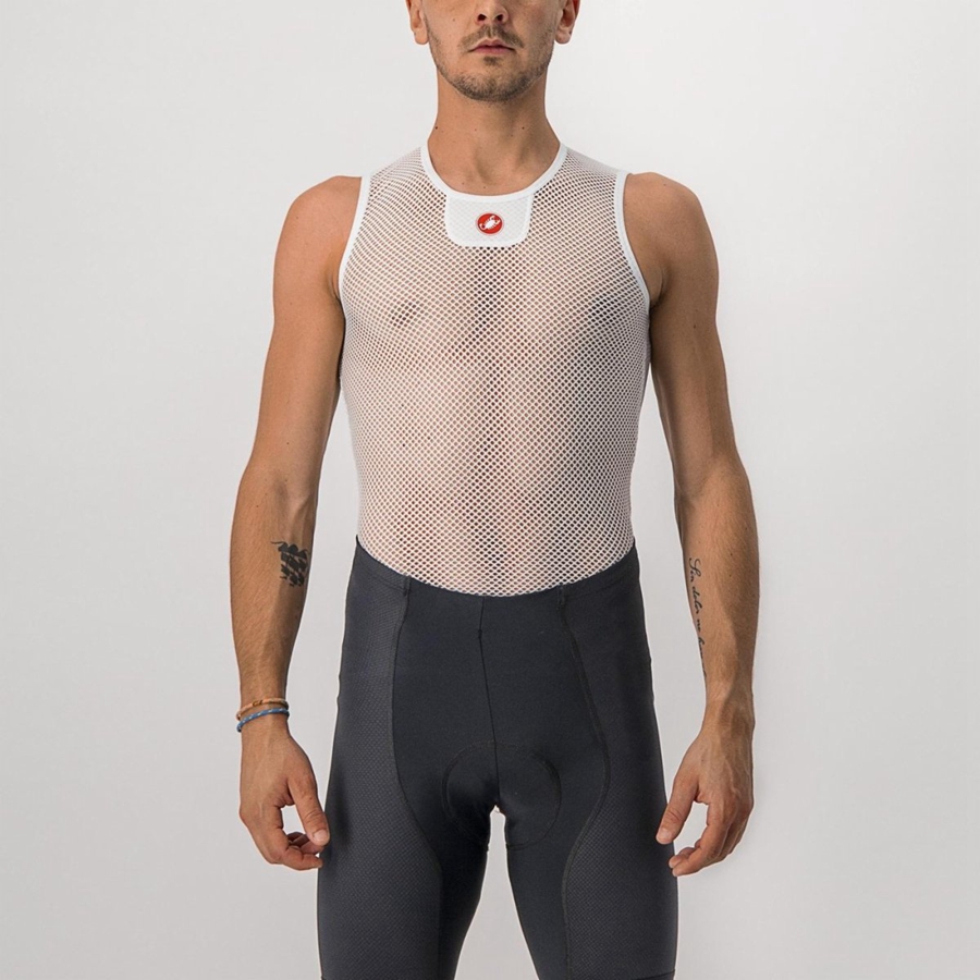 Castelli CORE MESH 3 SLEEVELESS Baselag Herre Hvide | GVLJZAU-51