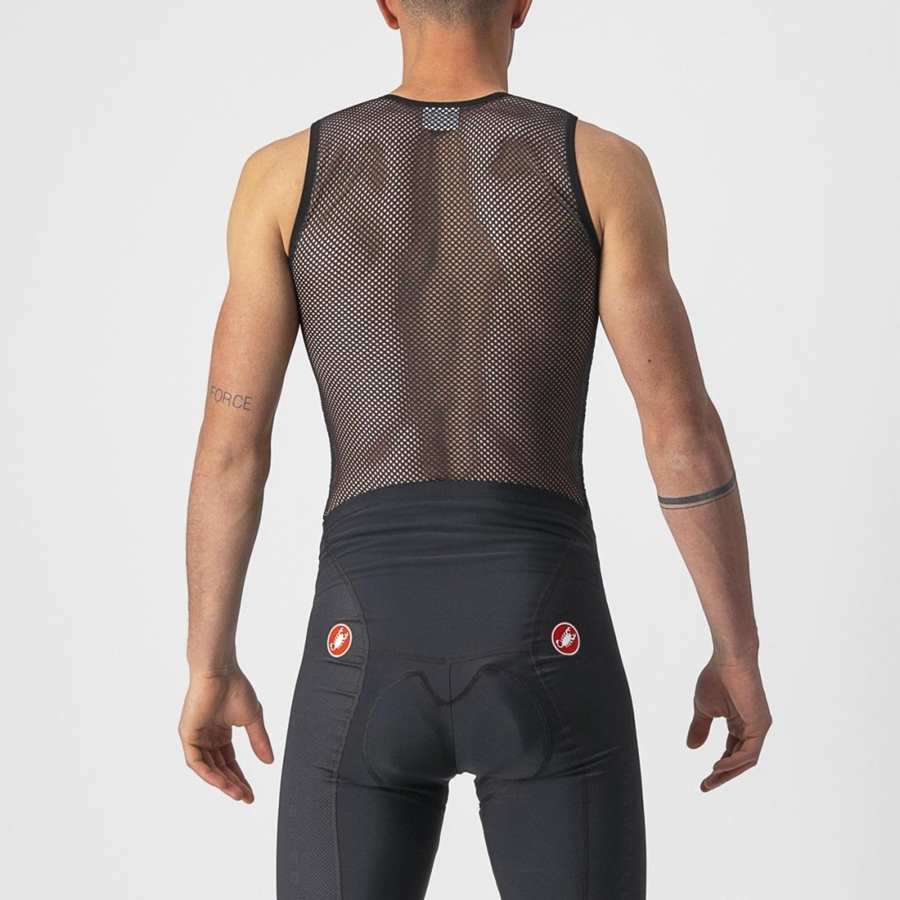 Castelli CORE MESH 3 SLEEVELESS Baselag Herre Sort | IJKHOUZ-80