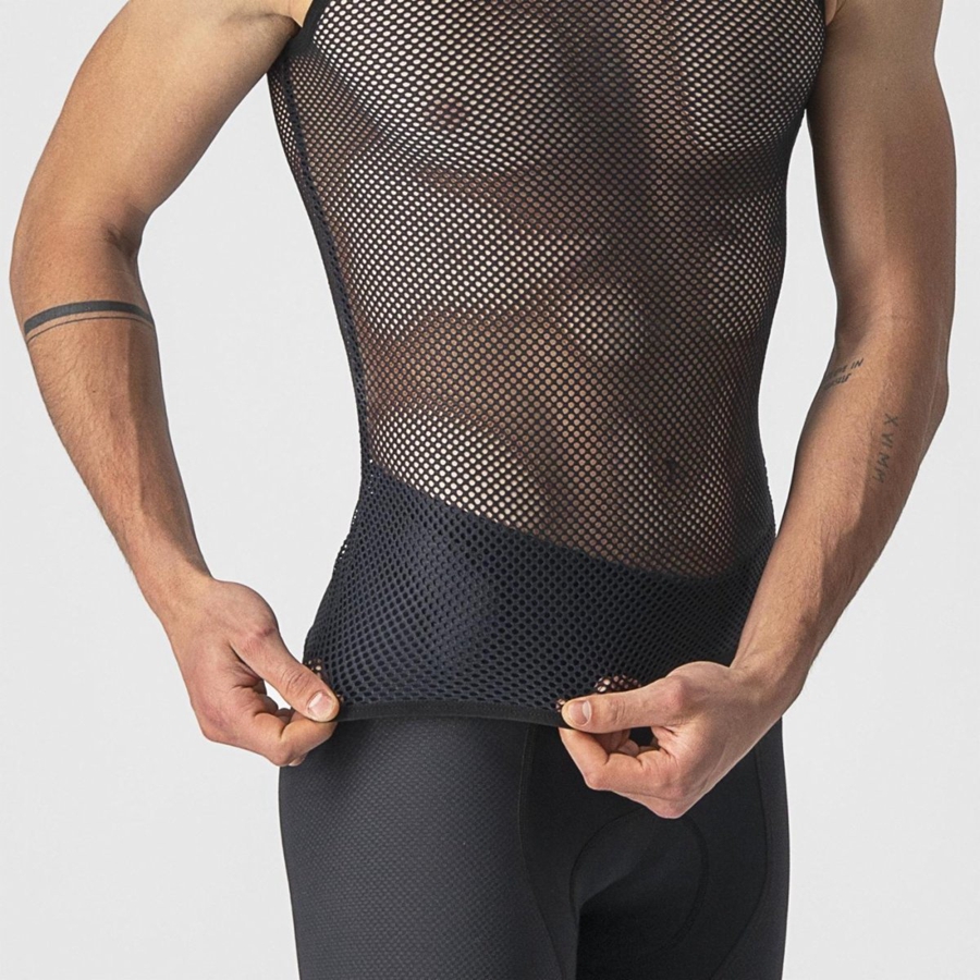 Castelli CORE MESH 3 SLEEVELESS Baselag Herre Sort | IJKHOUZ-80